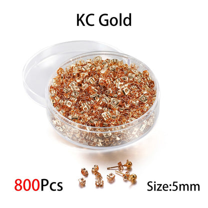 Box Silicone Bullet Earrings Back, 800Pcs