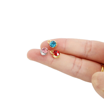 Colorful Crystal Birthstone Dangle Charms