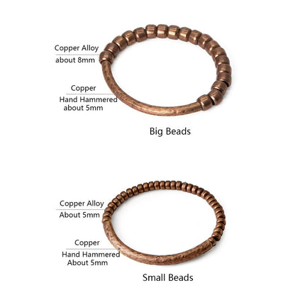 Vintage Hammered Pure Copper Bracelet