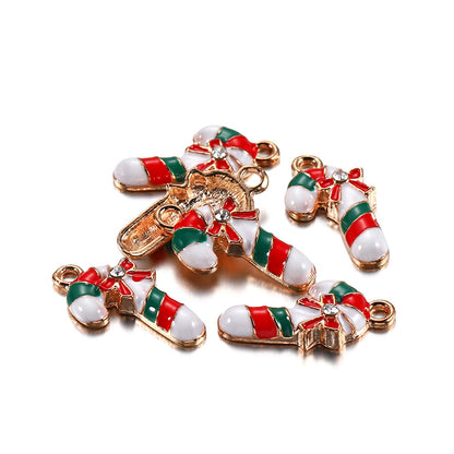 Pendentifs de Noël en métal émaillé, 10-15 pièces