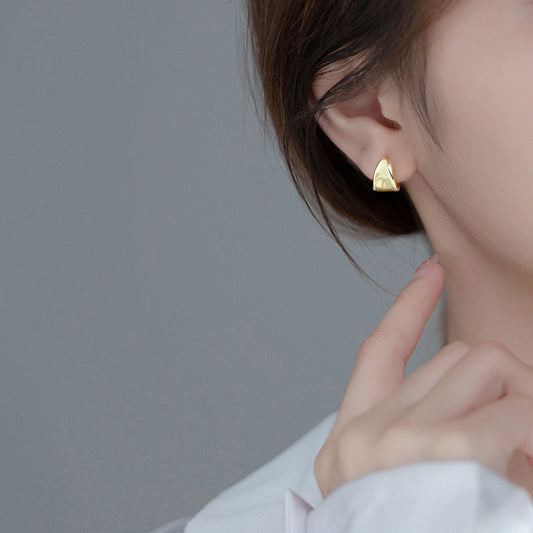 Irregular Circle Hoop Earrings