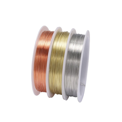 Sturdy Gold Alloy Copper Wire Dia 0.2 0.3 0.4 0.5 0.6 0.7 0.8 1 mm, 1 Roll