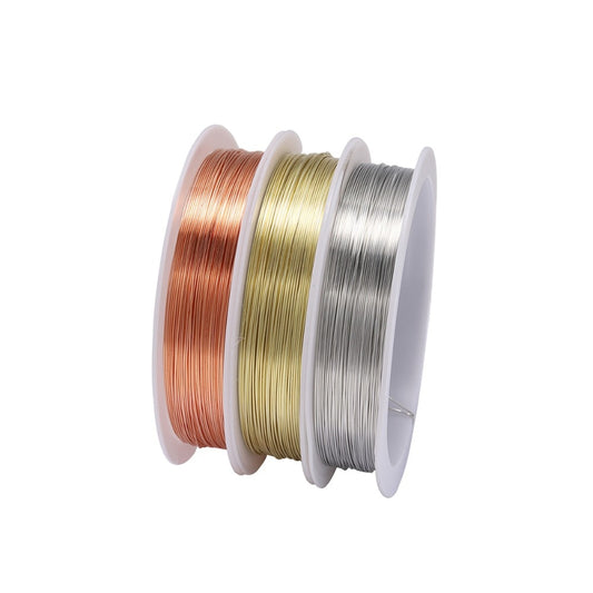 Sturdy Gold Alloy Copper Wire Dia 0.2 0.3 0.4 0.5 0.6 0.7 0.8 1 mm, 1 Roll