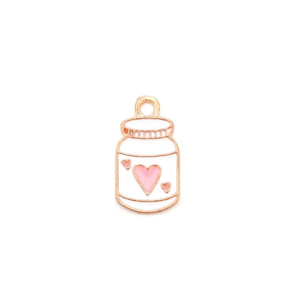 Cute Sun Keychain Cartoon Printing Connectors, 4Pcs