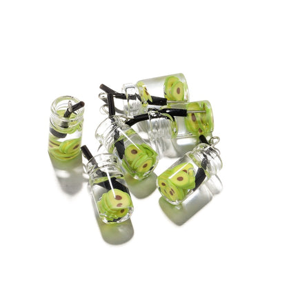 Obst in der Flasche-Charm-Anhänger, 10 Stück