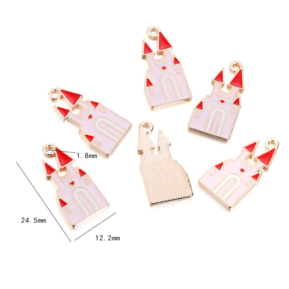 Small Fruit Shape Pendants, 10pcs