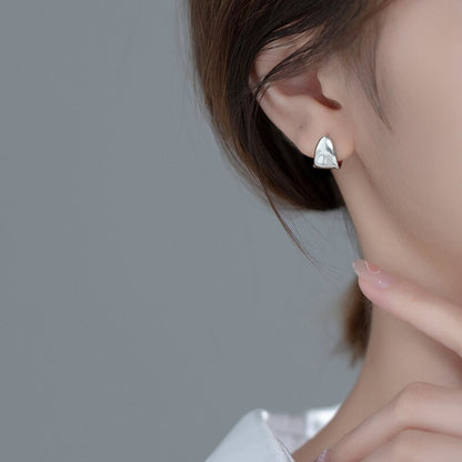 Irregular Circle Hoop Earrings