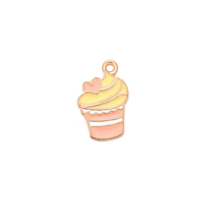 Cute Sun Keychain Cartoon Printing Connectors, 4Pcs