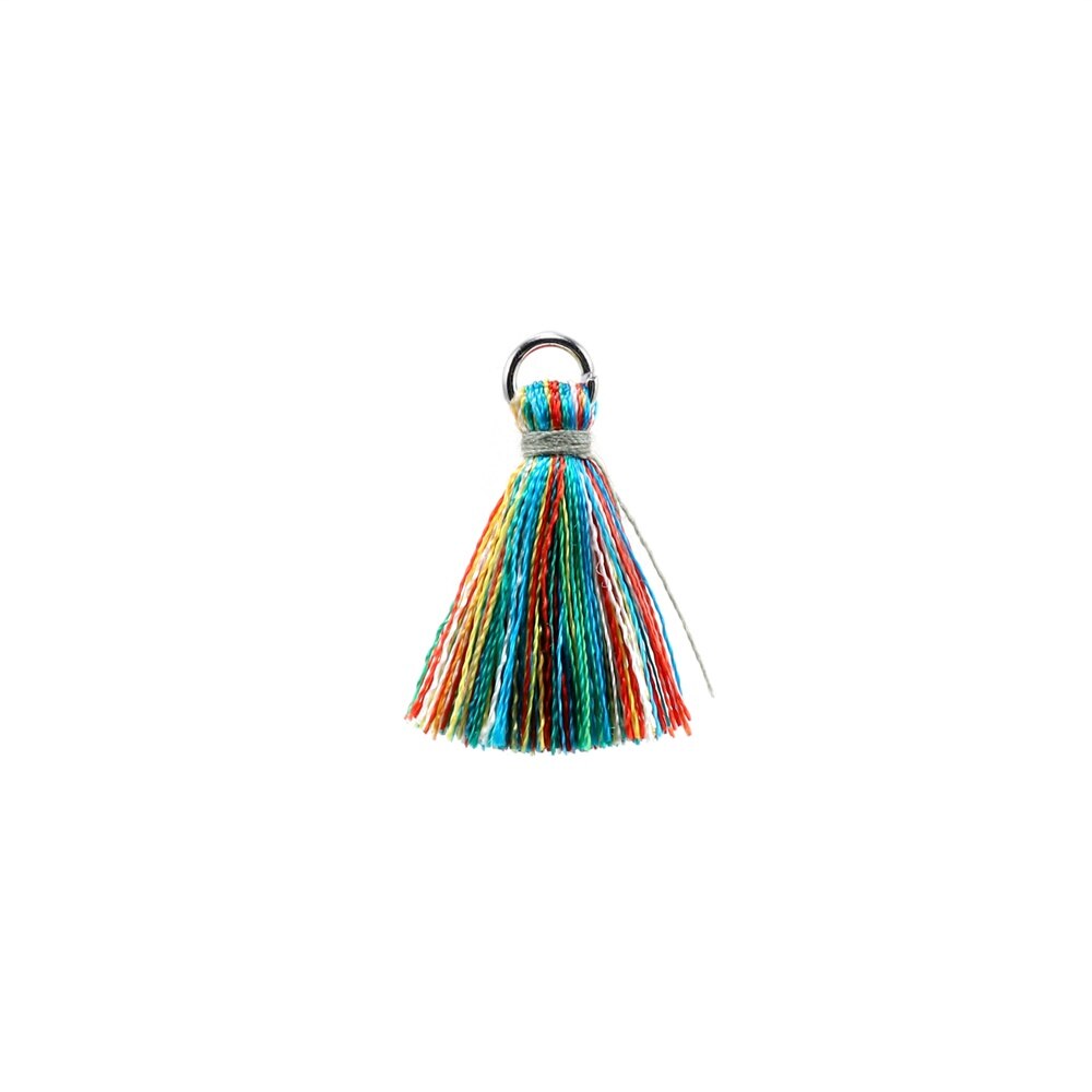 10 à 20 pendentifs à petits pompons en coton de 2 cm.