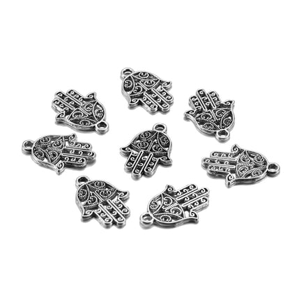 20 pendentifs à main en Bronze Antique classique, 15x21mm, 20 pièces