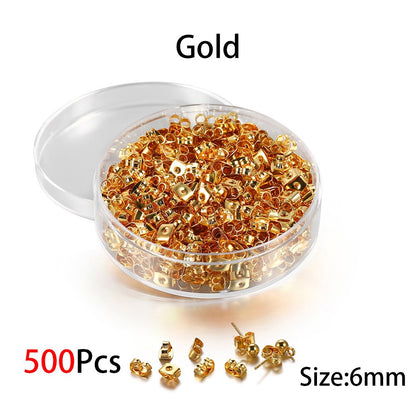 Box Silicone Bullet Earrings Back, 800Pcs