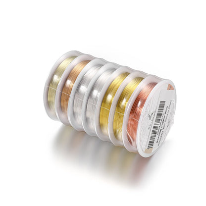 Copper Wire "Never Fade", Thread Metal String Wire - 7 Rolls