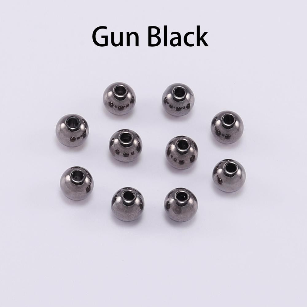 Round CCB Spacer Bead Seed, 30-100pcs