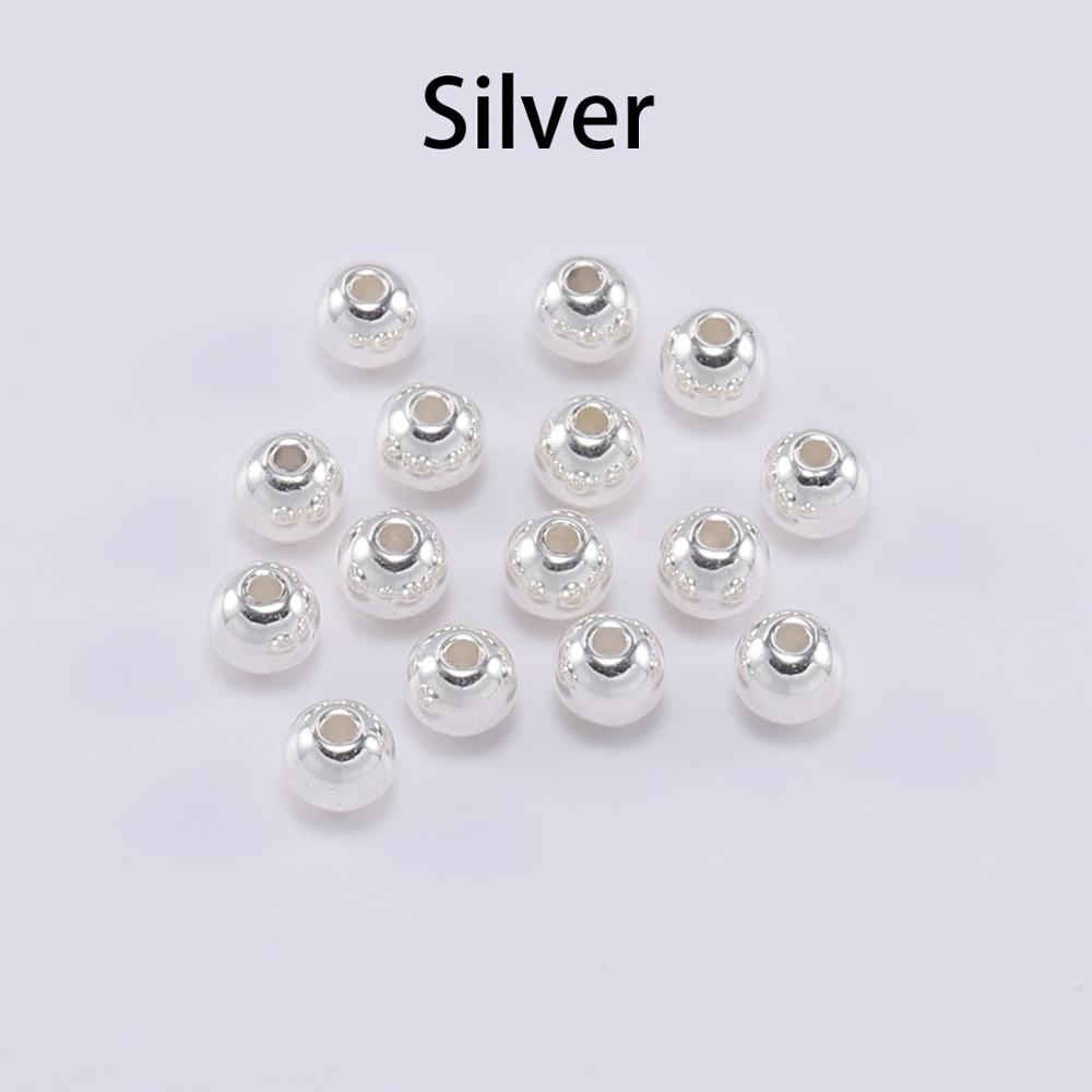 Round CCB Spacer Bead Seed, 30-100pcs
