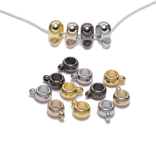 50Pcs Big Hole Clip Clasps Bail CCB Bead
