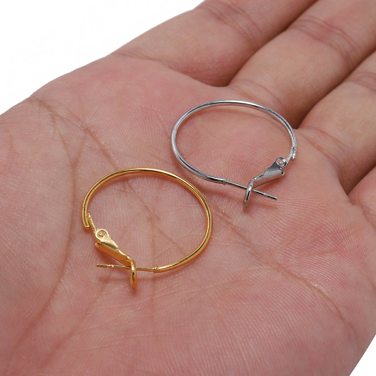 20-50mm Gold Circle Hoop Earrings