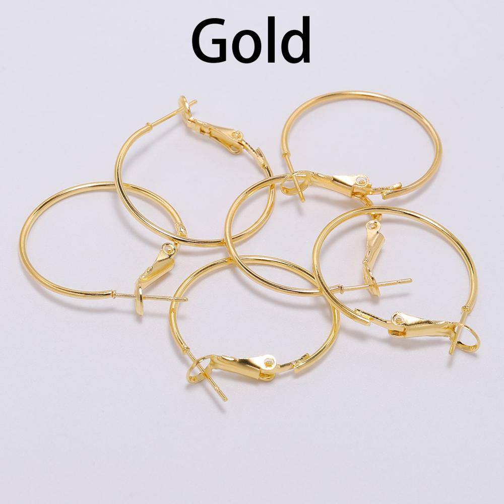 20-50mm Gold Circle Hoop Earrings