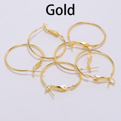 20-50mm Gold Circle Hoop Earrings