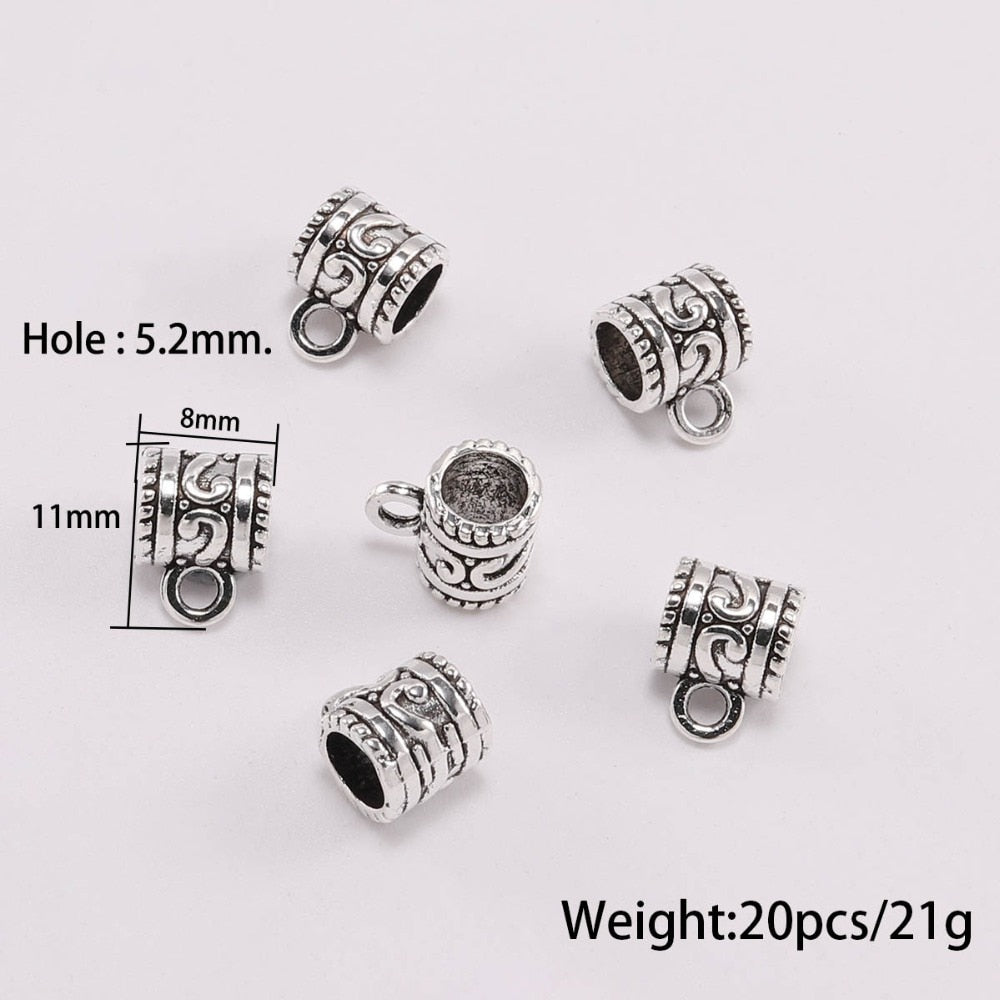 Antique Connector Clip Bail Beads, 20pcs/lot