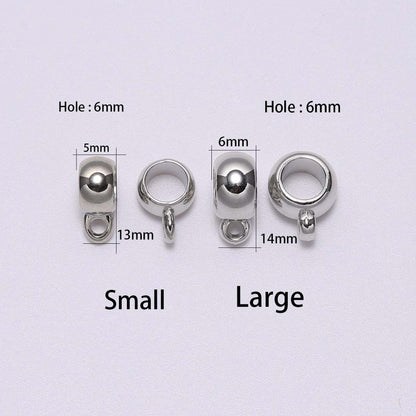 50Pcs Big Hole Clip Clasps Bail CCB Bead