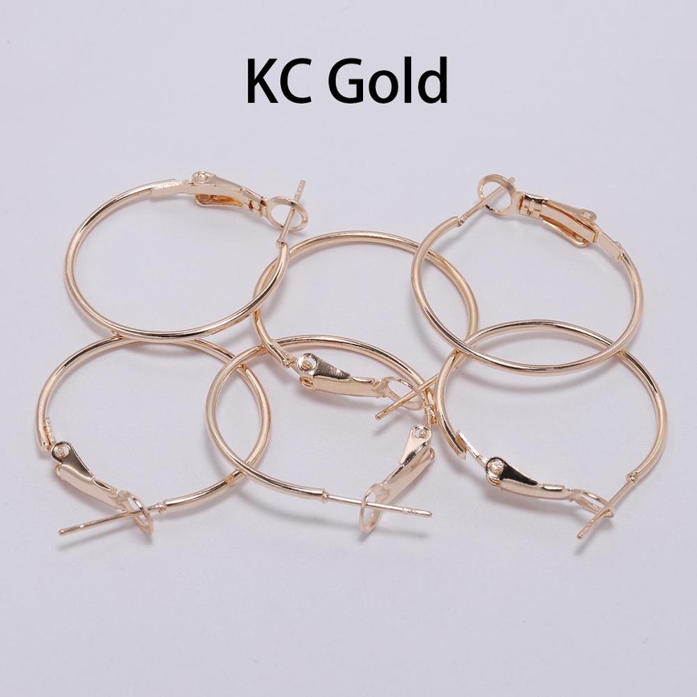 20-50mm Gold Circle Hoop Earrings