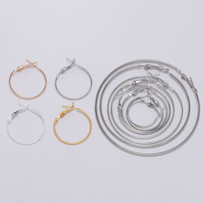 20-50mm Gold Circle Hoop Earrings