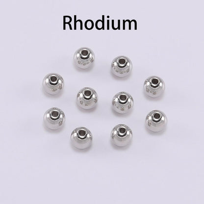 Round CCB Spacer Bead Seed, 30-100pcs