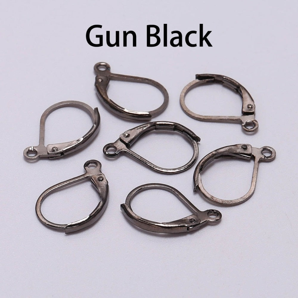 Gold French Lever Hooks, 10mm