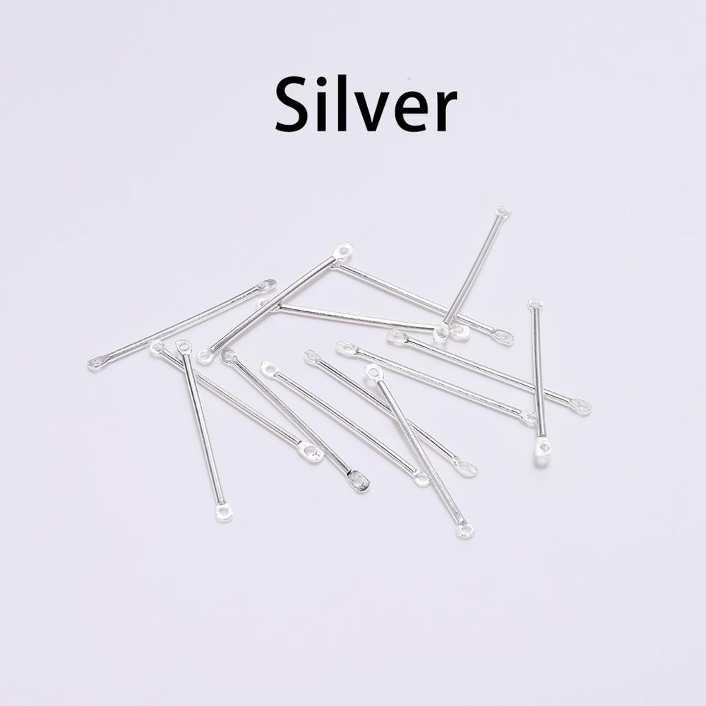 15-40mm Double Cylinder Bar Earrings, 50pcs