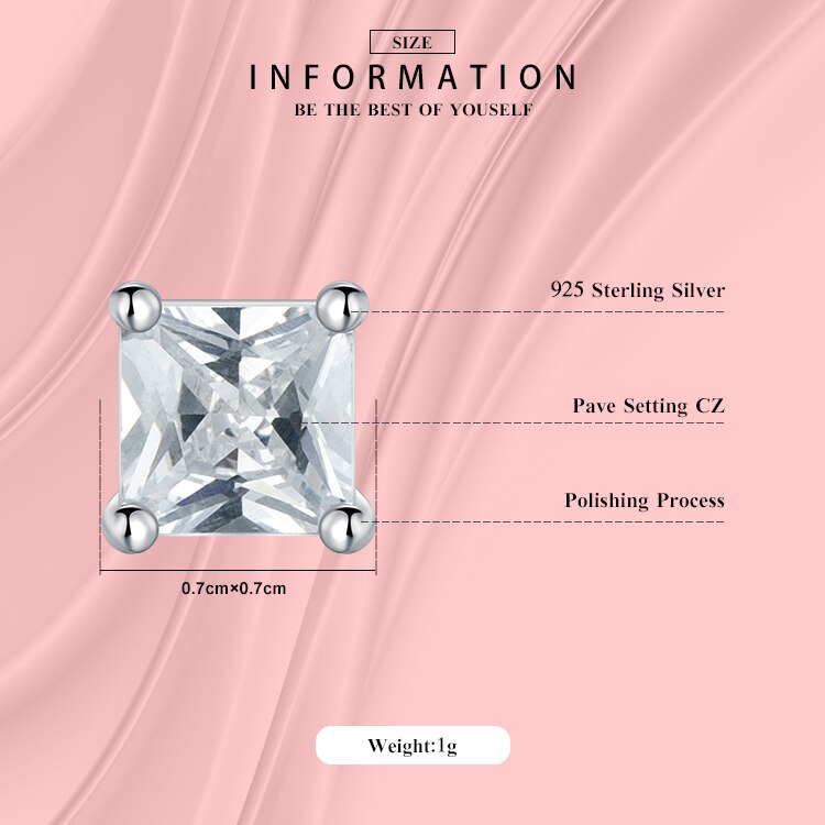 Square Rectangle Rhombus Stud Earrings