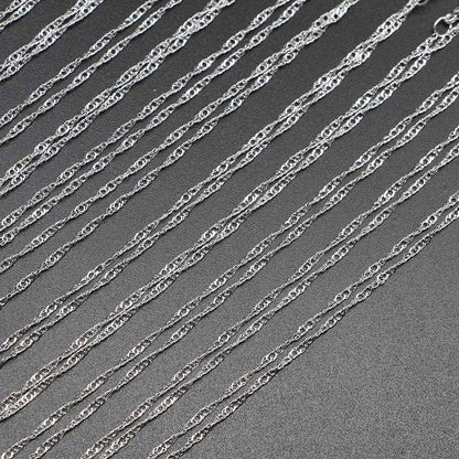 42cm Necklace Water Wave Chains with  Lobster Claw Clasp