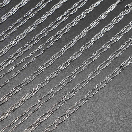 42cm Necklace Water Wave Chains with  Lobster Claw Clasp