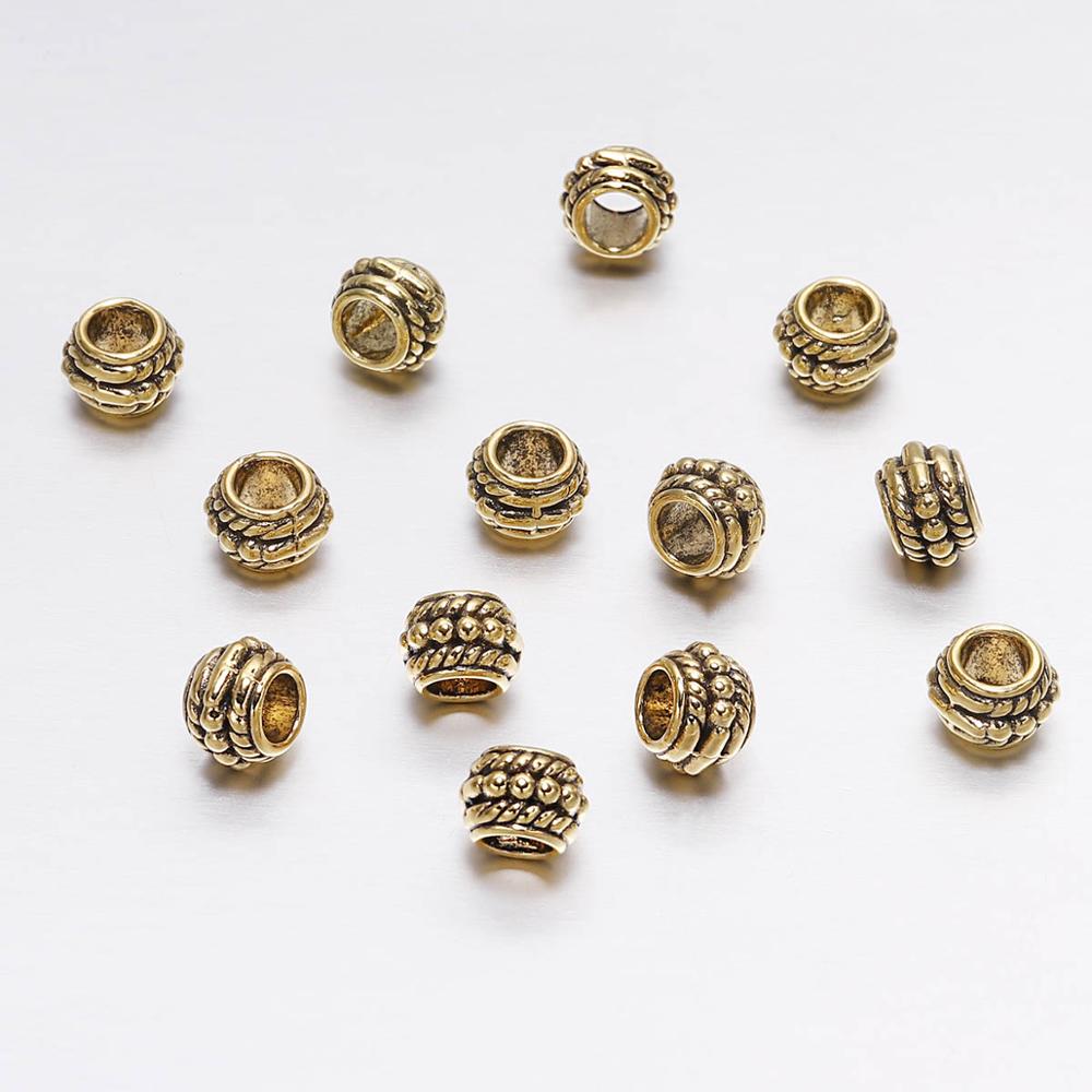 8mm Antique Spacer Bead, 30pcs