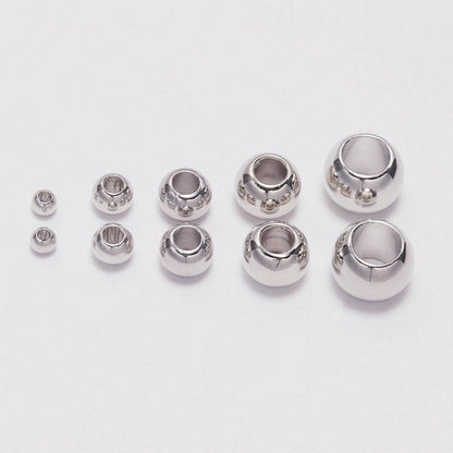 50-100pcs Big Hole CCB Beads