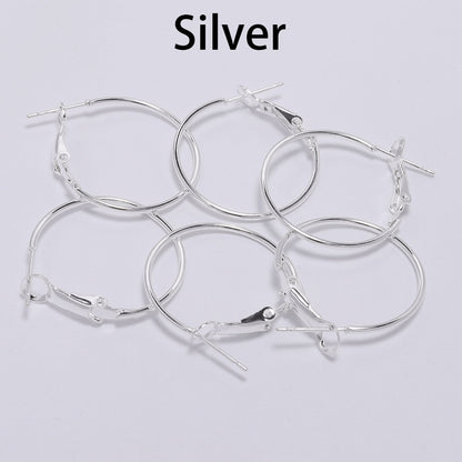 20-50mm Gold Circle Hoop Earrings