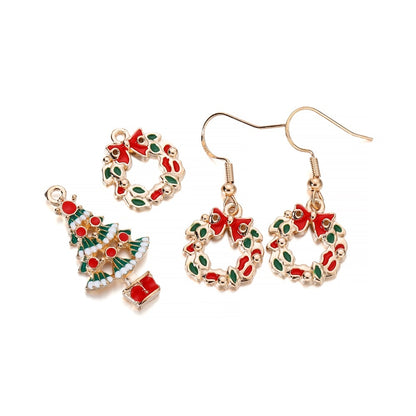 Pendentifs de Noël en métal émaillé, 10-15 pièces