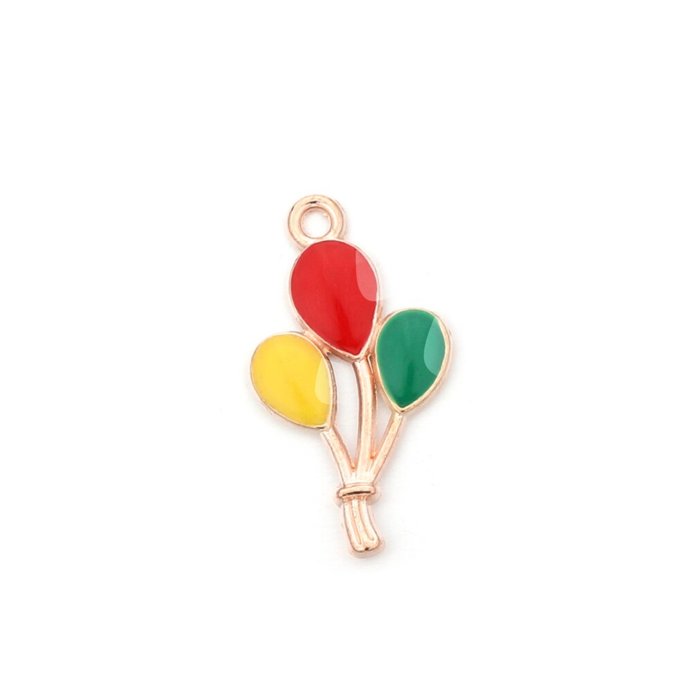 Cute Sun Keychain Cartoon Printing Connectors, 4Pcs