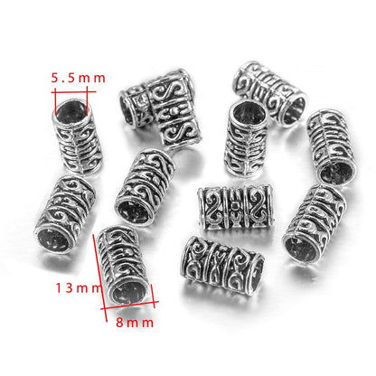 Tibetan Big Hole Spacer Loose Beads, 20pcs