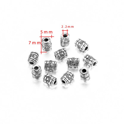 Tibetan Big Hole Spacer Loose Beads, 20pcs