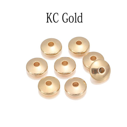 100pcs Flat Round Spacer CCB Plastic Beads