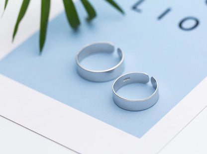 Minimalist Lovers Silver Ring
