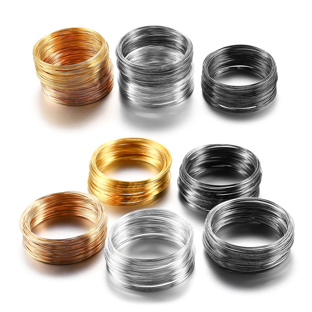 0.6mm Memory Beading Steel Wire, 100 Loops