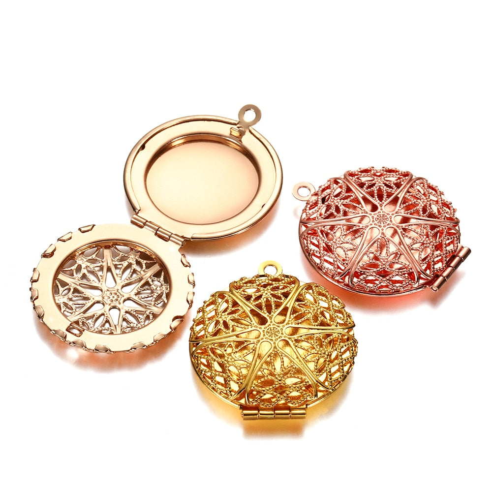 Round Photo Locket Pendant