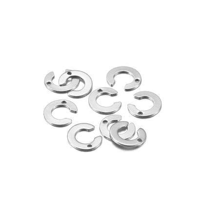 Pendentif lettre alphabet AZ en acier inoxydable, 50 pièces