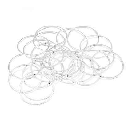 Cerceaux de fils de boucle d'oreille à anneau fermé en laiton de 8 à 40 mm, 20 à 50 pièces