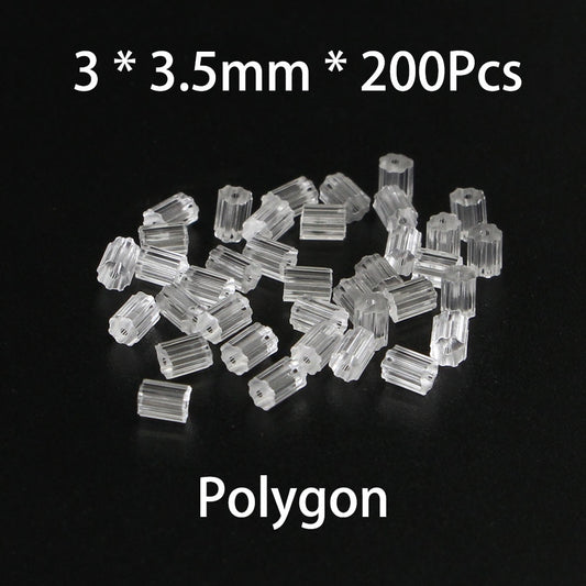 Silicone Rubber Earring Backs, 200Pcs