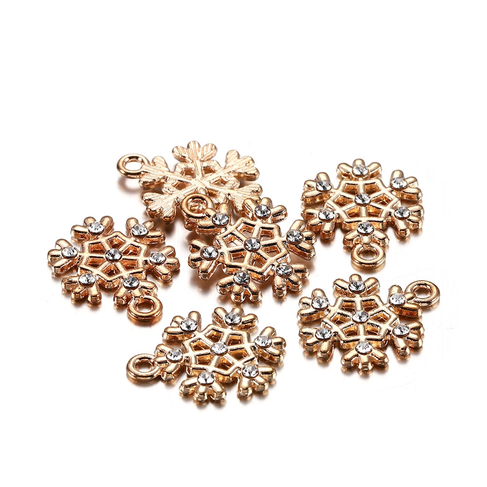 Pendentifs de Noël en métal émaillé, 10-15 pièces