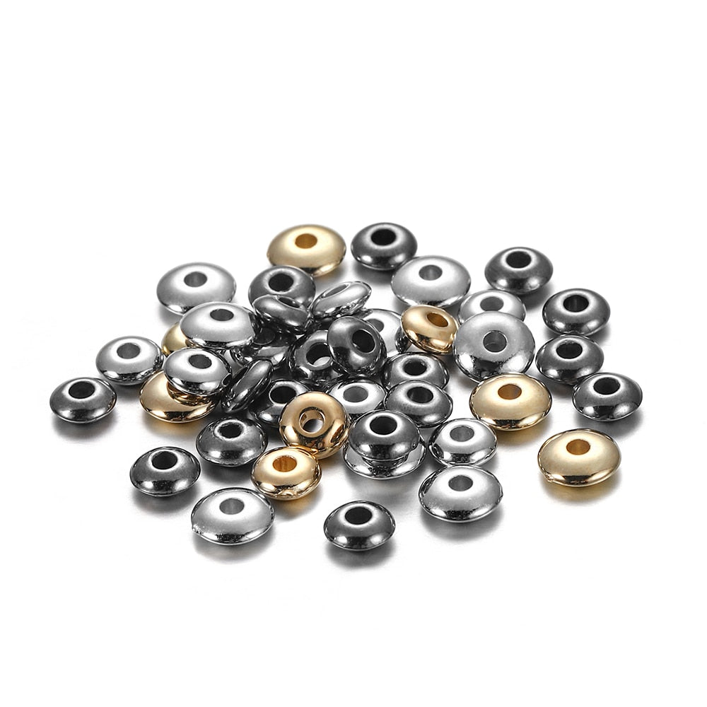 200-400pcs CCB Rondelle Spacer Beads, 5-6mm