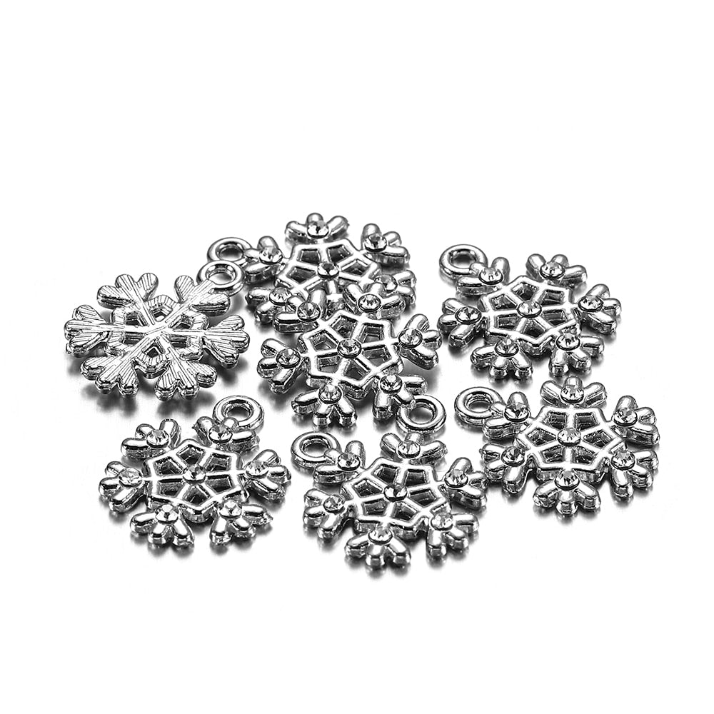 Pendentifs de Noël en métal émaillé, 10-15 pièces