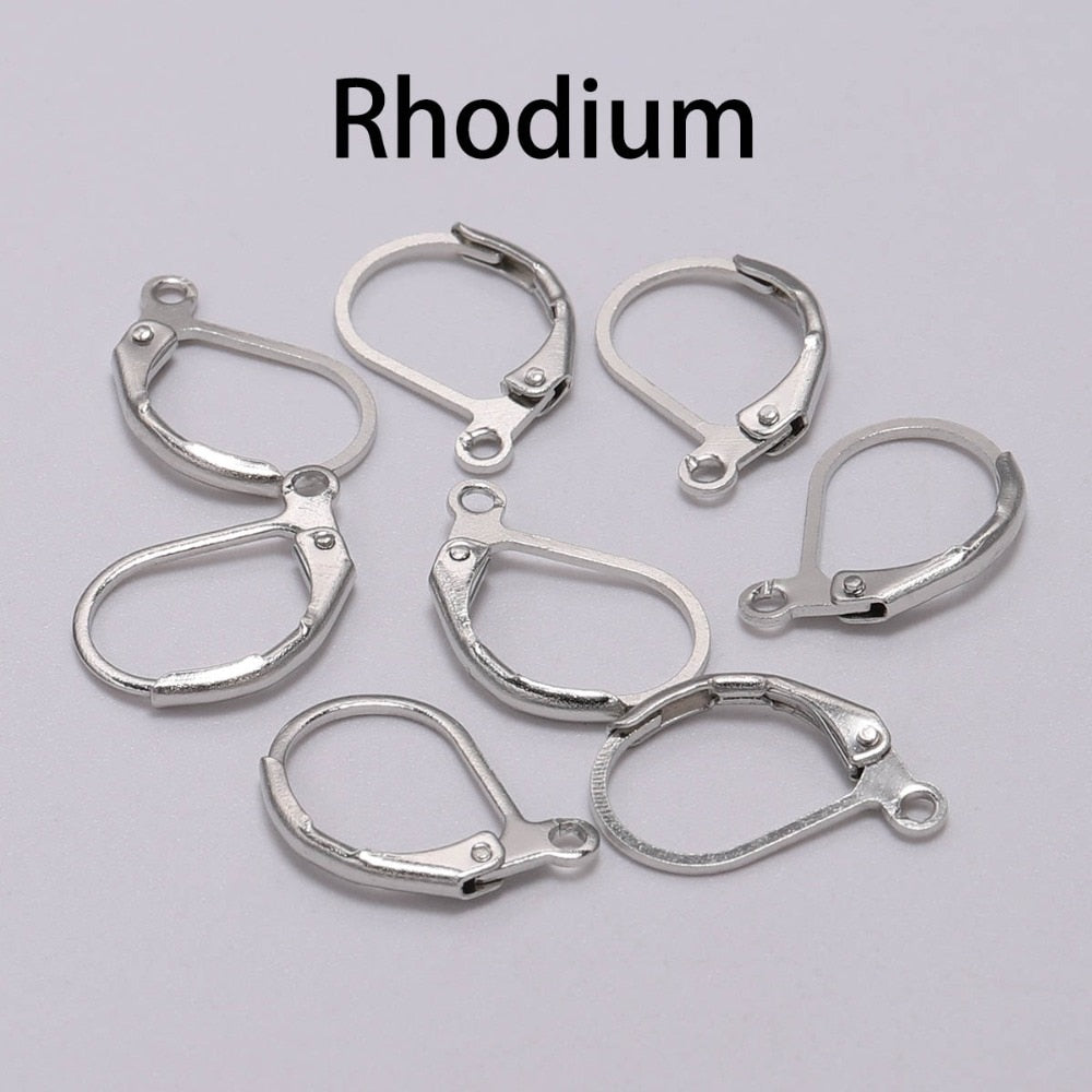 Gold French Lever Hooks, 10mm